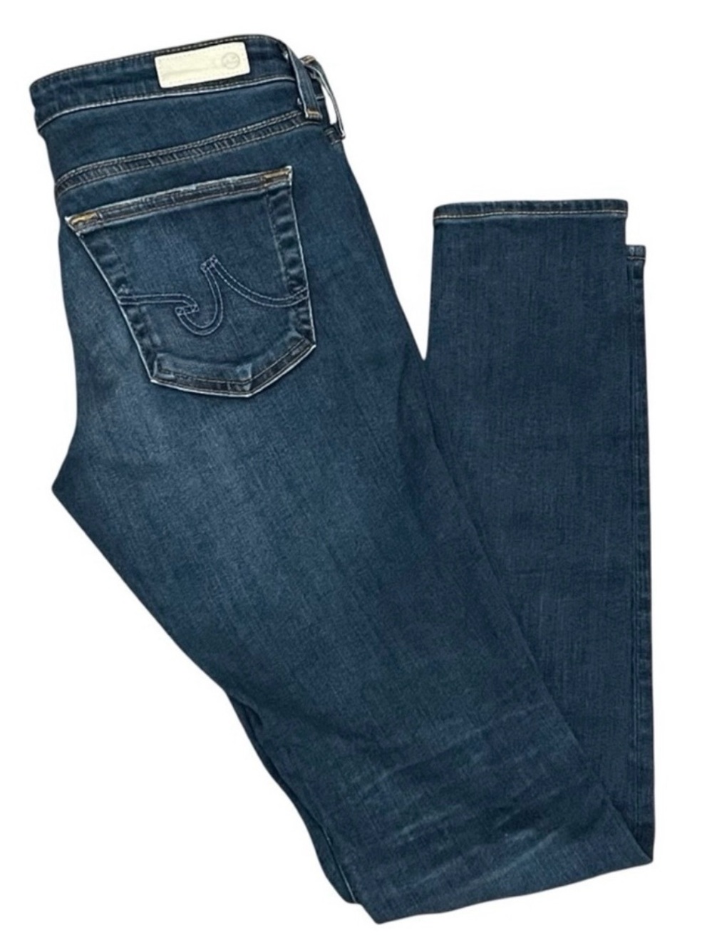 AG Adriano Goldschmied The Legging Jeans Blue Distressed Size 26